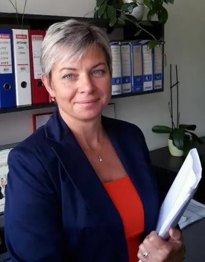 Ing. Jana Machová ve své kanceláři